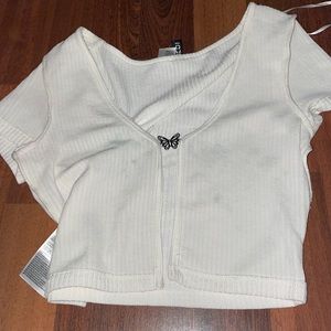 Divided cover up for a dress or tank top